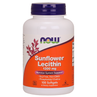 Соняшниковий лецитин, Sunflower Lecithin, Now Foods, 1200 мг, 100 гелевих капсул