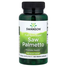 Со пальметто, Saw Palmetto, Swanson , 540 мг, 100 веганских капсул