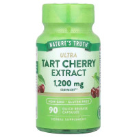 Терпкая вишня, Ultra Tart Cherry Extract, Nature's Truth, экстракт, 1200 мг, 90 капсул быстрого высвобождения