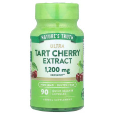 Терпка вишня, Ultra Tart Cherry Extract, Nature's Truth, екстракт, 1200 мг, 90 капсул швидкого вивільнення