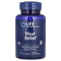 Средство от вздутия живота, Bloat Reliefe, Life Extension, 60 гелевых капсул