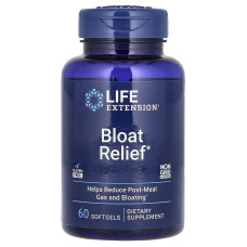 Засіб від здуття живота, Bloat Reliefe, Life Extension, 60 гелевих капсул