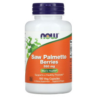 Со Пальметто, Saw Palmetto, Now Foods, ягоды, 100 растительных капсул (550 мг в капсуле)