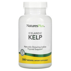 Ламінарія, Kelp, Nature's Plus, ісландська, 300 таблеток