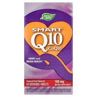Коэнзим Q10, Smart Q10™, Nature's Way, вкус тропических фруктов, 100 мг, 30 жевательных таблеток