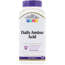 Комплекс аминокислот, Daily Amino Acid, 21st Century, 120 таб.