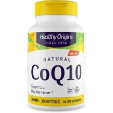 Коэнзим Q10, CoQ10 (Kaneka Q10), Healthy Origins, поддерживает здоровье сердца и клеточную энергию, 300 мг, 30 гелевых капсул