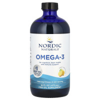 Омега-3, Omega-3, Nordic Naturals, вкус лимона, 1560 мг, 473 мл.
