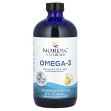 Омега-3, Omega-3, Nordic Naturals, вкус лимона, 1560 мг, 473 мл.