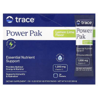 Электролиты, Electrolyte Stamina PowerPak, Trace, лимон-лайм, 30 пакетов по 6,1 г