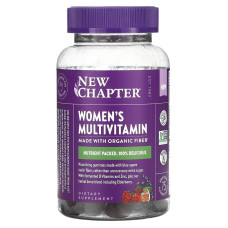 Мультивитамины для женщин, Women's Multivitamin, New Chapter, вкус ягодно-цитрусовый, 75 жевательных конфет