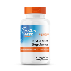 N-ацетилцистеїн, NAC Detox Regulators, Doctor's Best, 60 вегетаріанських капсул