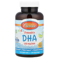 Риб'ячий жир для дітей, Kids Chewable DHA, Carlson, апельсин, 120 гелевих капсул
