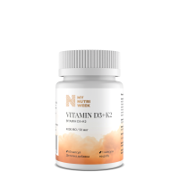 Витамин D3+К2, Vitamin D3+K2, My Nutri Week, 4000 МЕ/50 мкг, 60 капсул