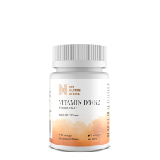 Витамин D3+К2, Vitamin D3+K2, My Nutri Week, 4000 МЕ/50 мкг, 60 капсул