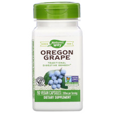 Орегонский виноград, Oregon Grape, Nature's Way, 500 мг, 90 веганских капсул