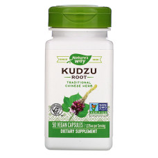 Кудзу, Kudzu Root, Nature's Way, корінь, 1226 мг, 50 веганських капсул (613 мг на капсулу)