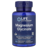 Магний глицинат, Magnesium Glycinate, Life Extension, 105 мг, 90 вегетарианских капсул