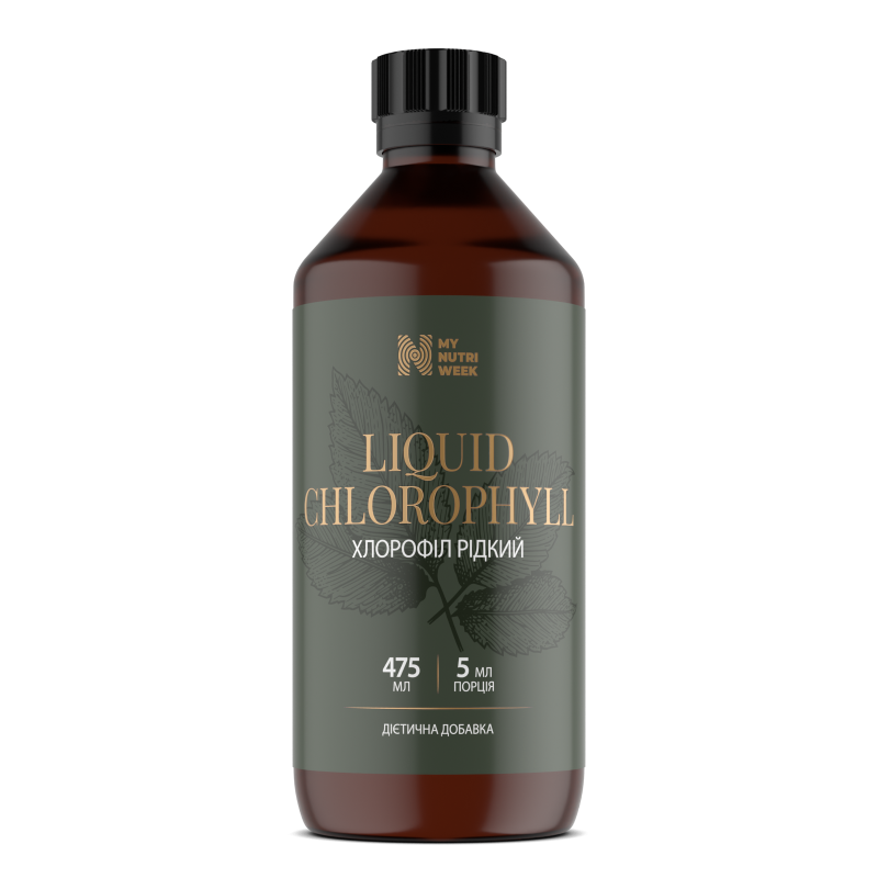 Хлорофіл рідкий, Liquid Chlorophyll, My Nutri Week, 475 мл Хлорофіл рідкий, Liquid Chlorophyll, My Nutri Week, 475 мл