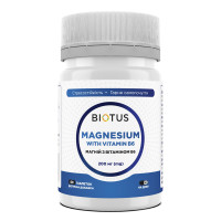 Магній з вітаміном В6, Magnesium with Vitamin B6, Biotus, 60 таблеток