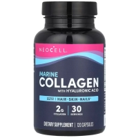 Морской коллаген и гиалуроновая кислота, Marine Collagen, Neocell, 120 капсул