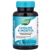 Холін і Інозитол, Choline Inositol, Nature's Way, 100 капсул