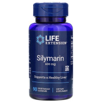 Силімарин, Silymarin, Life Extension, 100 мг, 90 вегетаріанських капсул