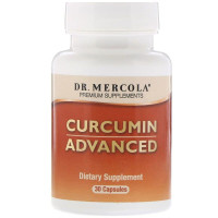 Куркумін, Curcumin Advanced, Dr. Mercola, 500 мг, 30 капсул