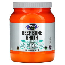 Бульон из говяжьих костей, Beef Bone Broth, Now Foods, Sports, протеиновый порошок, 544 г