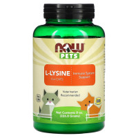 L-лизин для кошек, L-Lysine for Cats, Now Foods, Pets, 226,8 г