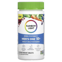 Мультивитамины для мужчин 50+, Men's One 50+, Rainbow Light, ежедневные, высокая потенция, 90 вегетарианских таблеток