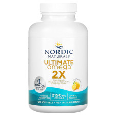 Риб'ячий жир, Ultimate Omega 2X, Nordic Naturals, 2150 мг, 120 гелевих капсул