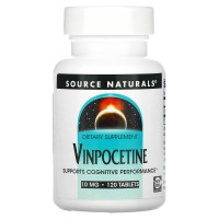 Вітаміни для мозку, Vinpocetine, Source Naturals, 10 мг, 120 таблеток