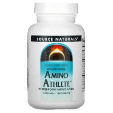 Амино спортсмен, Amino Athlete, Source Naturals, 1000 мг, 100 таблеток