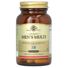 Мультивитамины для мужчин, Men's Multi, Solgar, 1 в день, 60 капсул
