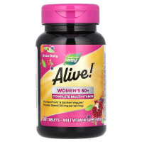 Мультивітаміни для жінок віком від 50 років, Alive! Women's 50+, Nature's Way, 50 таблеток