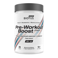 Предтренировочный комплекс, Pre-workout Boost, Biotus, вкус вишни, 350 г