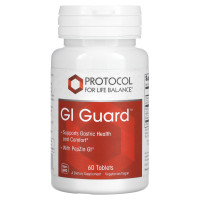 Поддержка кишечной микрофлоры, GI Guard, Protocol for Life Balance, 60 таблеток
