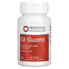 Поддержка кишечной микрофлоры, GI Guard, Protocol for Life Balance, 60 таблеток