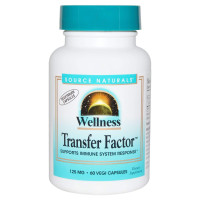 Молозиво, Transfer Factor, Source Naturals, Wellness, 125 мг, 60 кап.