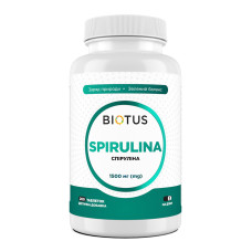 Спіруліна, Spirulina, Biotus, 200 таблеток (1500 мг у трьох таблетках)