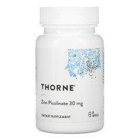 Піколінат цинку, Zinc Picolinate, Thorne, 30 мг, 60 капсул