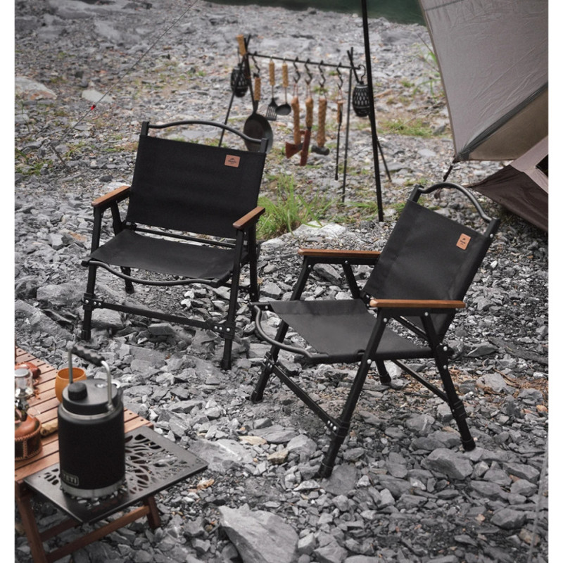 Крісло складане Naturehike CNK2350JJ015, алюміній, чорний