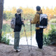 Комплект із трекінгових палиць алюмінієвих, 2 шт Naturehike NH17D001-Z, 61–135 см, зелений