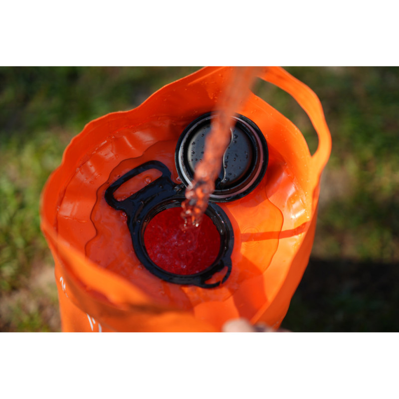 Душ портативний із ємністю та насосом Flextail Tiny Shower Bucket, 20л, помаранчевий