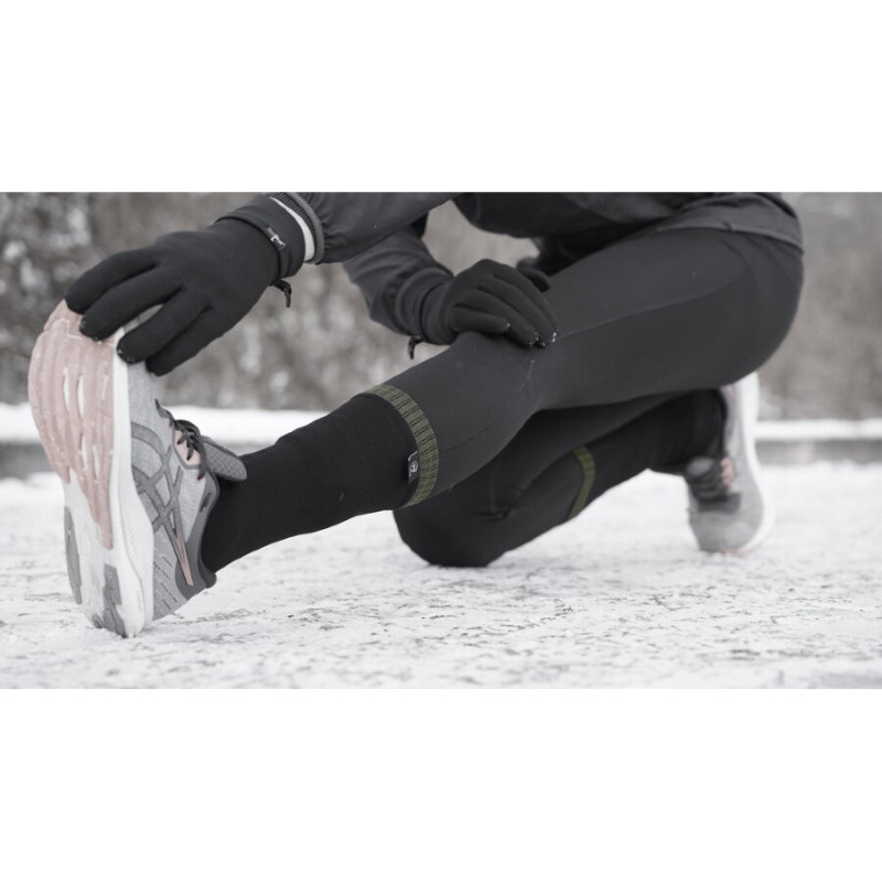 Шкарпетки водонепроникні Dexshell Thermlite, p-p М, з зеленою смужкою