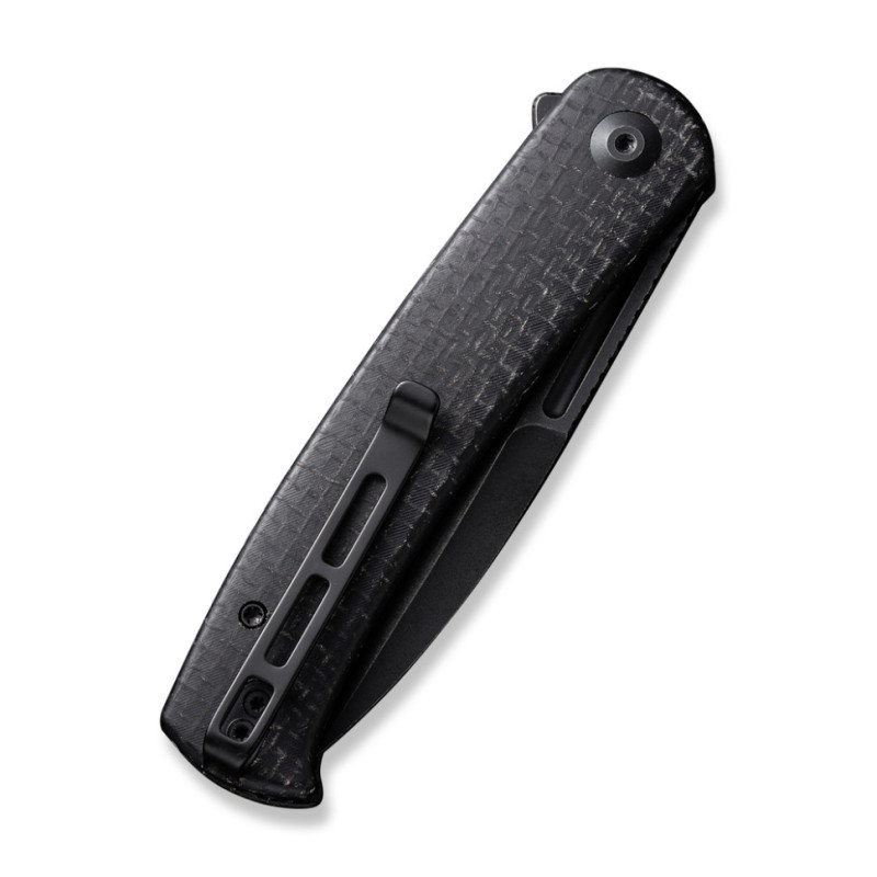 Ніж складаний туристичний Civivi Caetus Flipper, (8.8 см) Damascus / Carbon Fiber