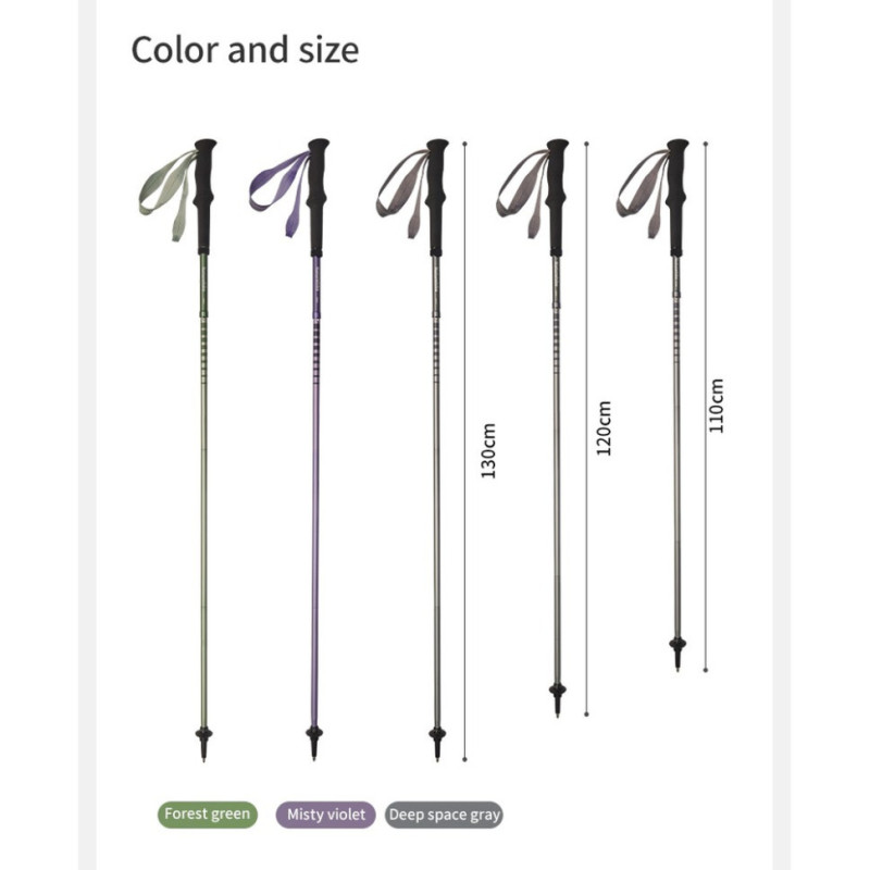 Трекінгова палиця Naturehike CNK2450DS016, 120 см, фіолетова