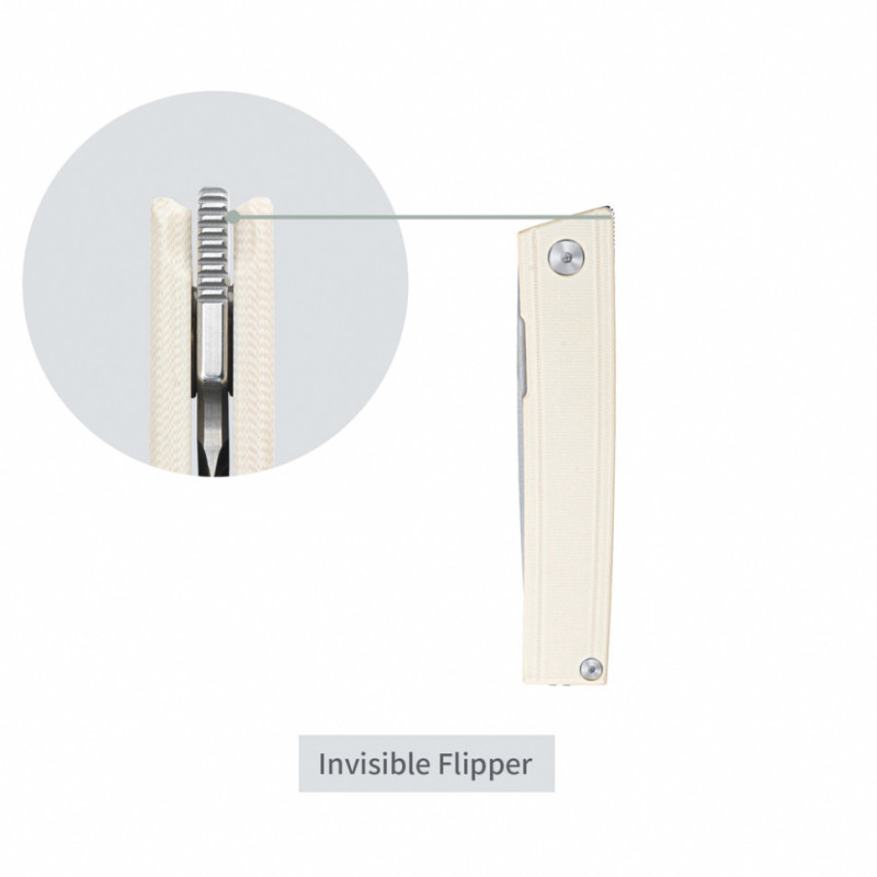 Ніж складаний SRM Gent 401LC-GT, білий