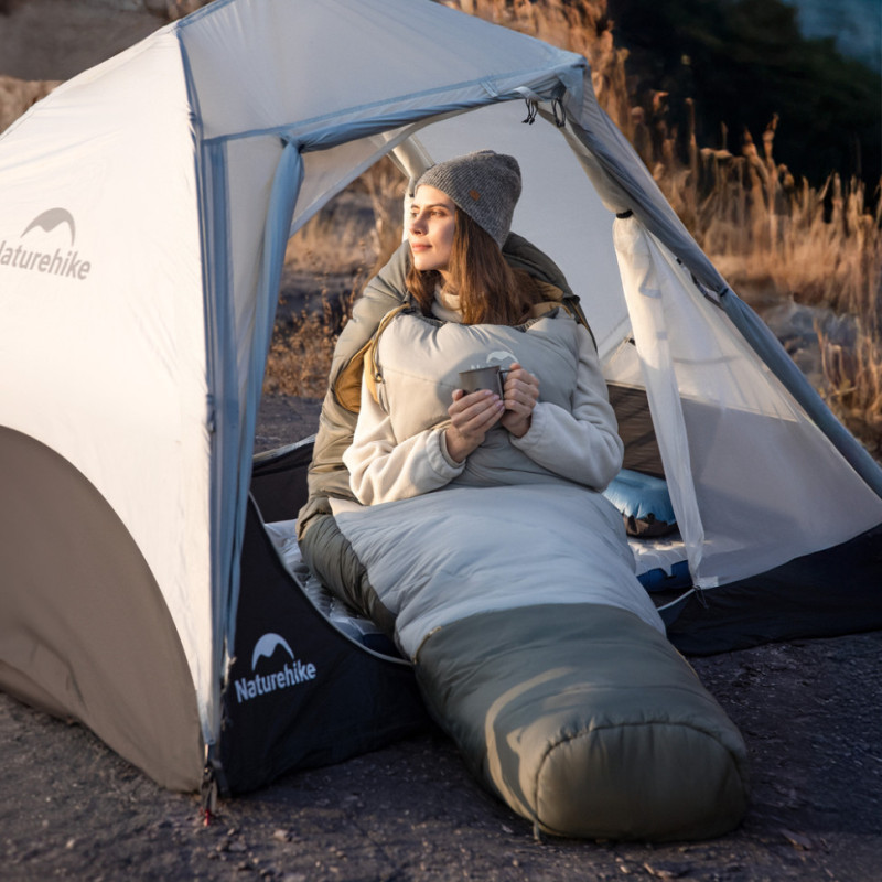Спальник Naturehike Pro MG270 CNK2550WS044, p-p L, зелений